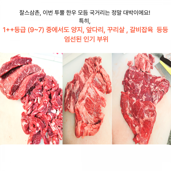 냉장 투플 모듬국거리 600g+600g=1.2kg_2가지 상품