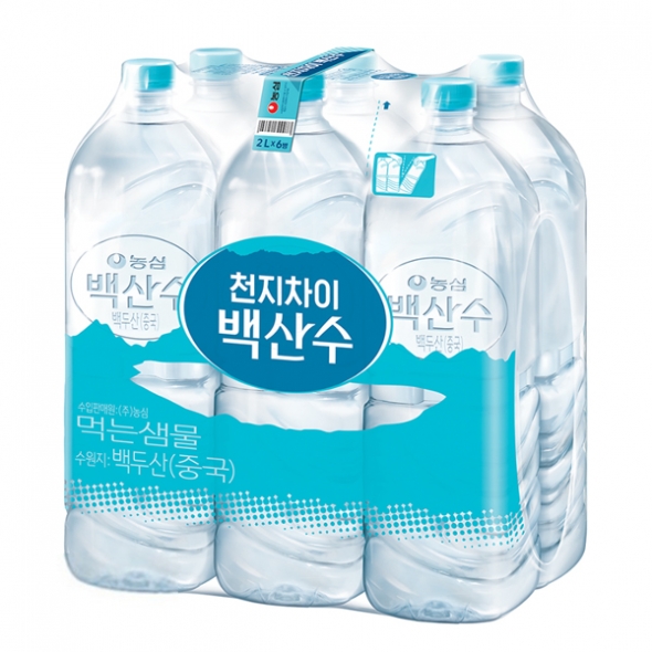 [백산수] 백산수_무라벨_생수 2Lx6병