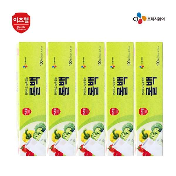 ★주말특가★ CJ프레시웨이-케이스롤백100매*5개입