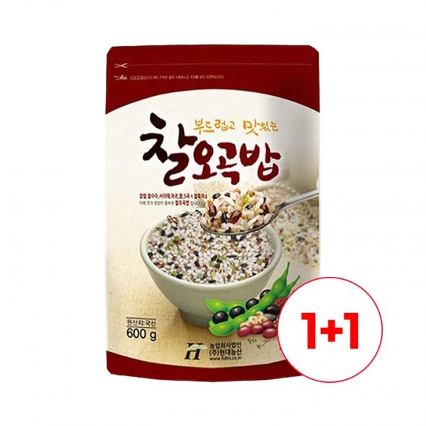 [24년잡곡]국내산 찰오곡밥600g+600g미곡