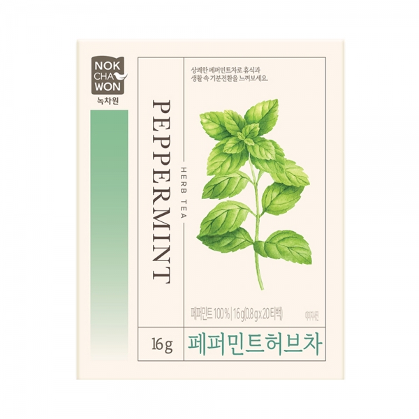 녹차원 허브차 페퍼민트 20개입 x4개 허브티