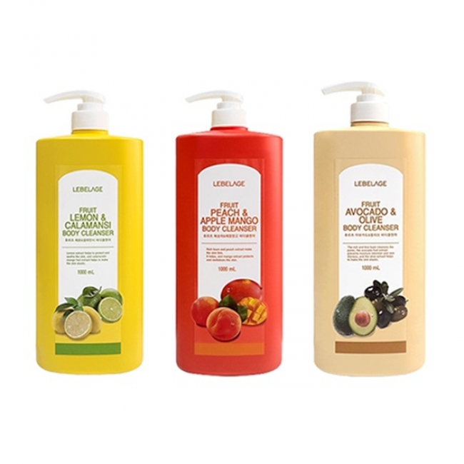 [르베라쥬]천연 추출물 후르츠 보습 바디클렌져 1000ml
