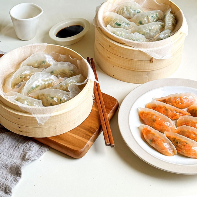 [귀빈정]명품 감자피 쫀득한 투명고기,김치,새우만두