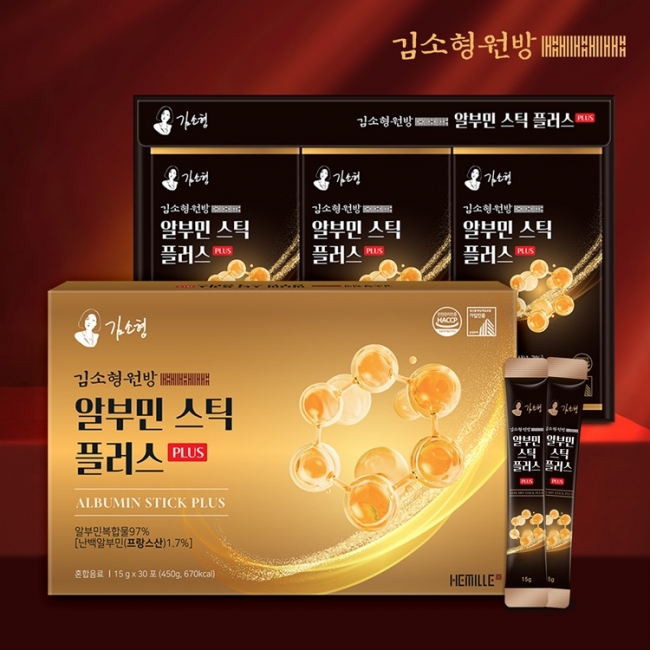 [김소형원장]알부민스틱 플러스 난백알부민/활력 15g x 30포 (쇼핑백포함)