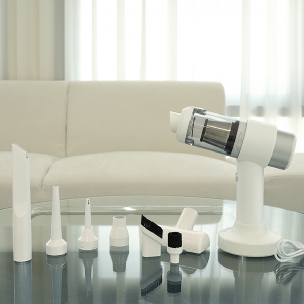 ★타임세일★ [티지오] 에어핏 에어건 청소기 무선 미니 핸디 청소기 차량용 이중필터 타입C 충전 거치대 CO-VC01