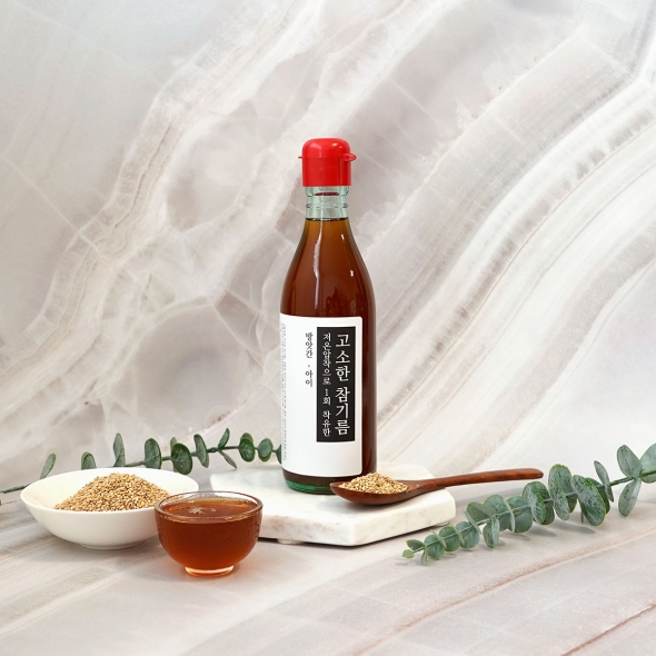 방앗간아이 국산 고소한참기름350ml 180ml 좋은 통참깨로 짜는 최근마지막착유 선물세트