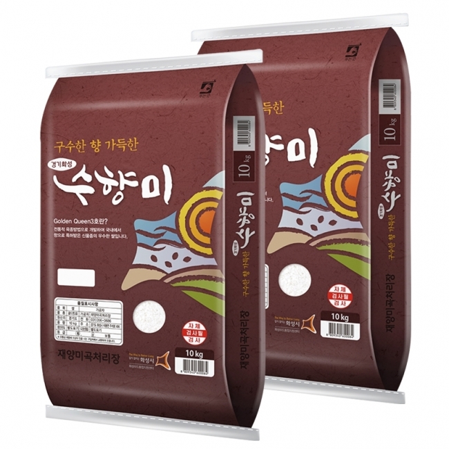 [25년햅쌀(상)]구수한 향 수향미 골드퀸3호 백미10kg/20kg미곡