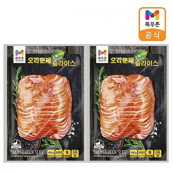 목우촌 오메가3 훈제오리 슬라이스 400gx2개/400gx3개/400gx4개