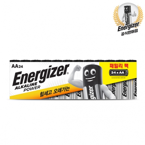 에너자이저 패밀리팩 알카라인 건전지 AA24알/AAA24알