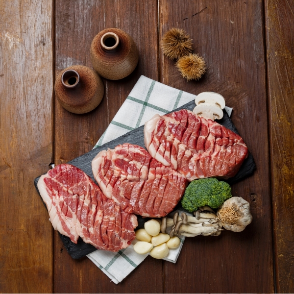 ★리뷰이벤트★ [영덕축산] 보성녹돈 오겹살 600g + 목살 600g 참소스 서비스