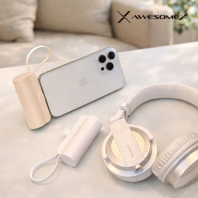 [어썸엑스]2in1 도킹형 5000mAh 비욘드 보조배터리