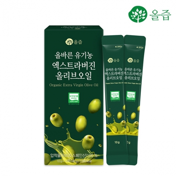 [올즙]유기농 엑스트라버진 올리브오일 10g x 14포 *2박스