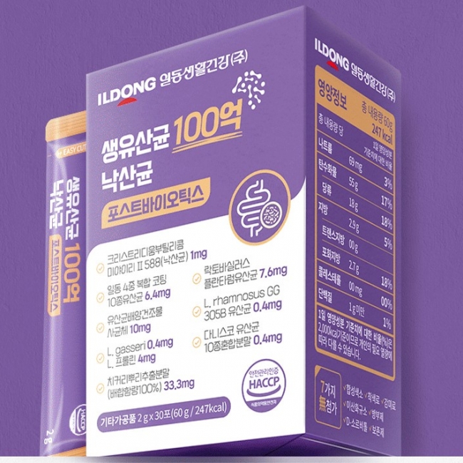 [일동생활건강] 생유산균 100억 낙산균 포스트바이오틱스 30포/60포