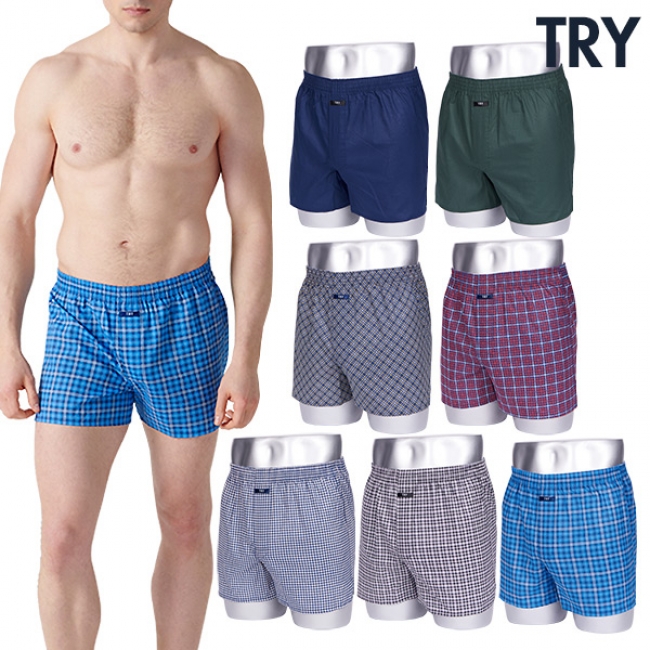 트라이 남성 에어리 코튼컴포트 박서 트렁크팬티 7종