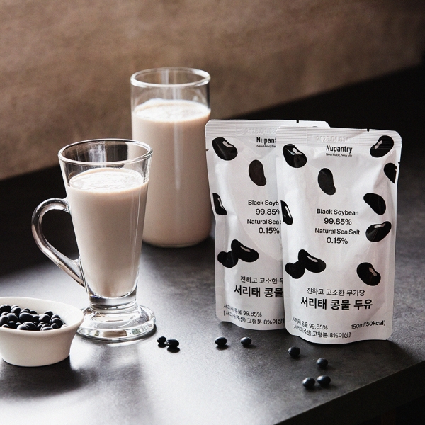 [누팬트리] 서리태 콩물두유 무가당 무첨가 검은콩 박스 150ml, 15개 [원산지:국산]