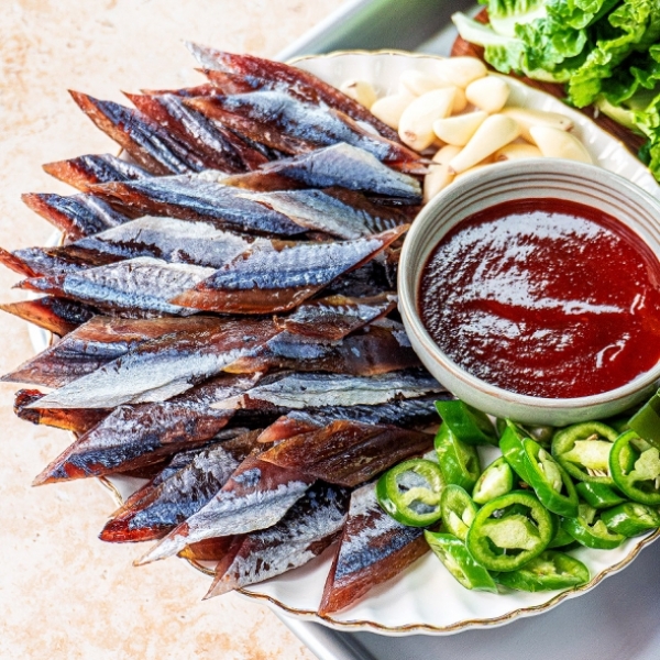 포항 구룡포 과메기 10쪽 야채세트별도 꽁치 청어