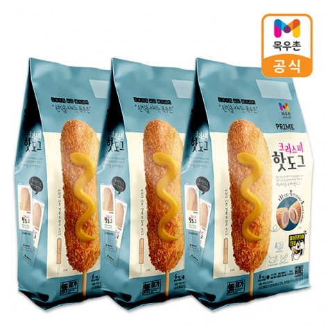 목우촌 프라임 크리스피 핫도그 540g(6입)x3개/모짜렐라 450g(5입)x3개