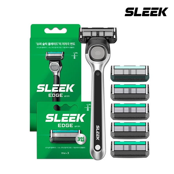 도루코 슬릭 엣지 면도기세트(면도기+날 총 6입)