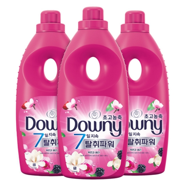 ★리뷰이벤트★[다우니] 고농축 섬유유연제 1LX3개 목련과 베리