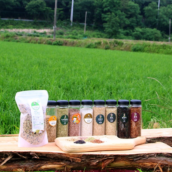 ★단독★ [25년 햅곡]전남 해남 무농약으로 키운 유기농 8곡 잡곡 2kg (귀리/찰홍미/찰녹미/등)