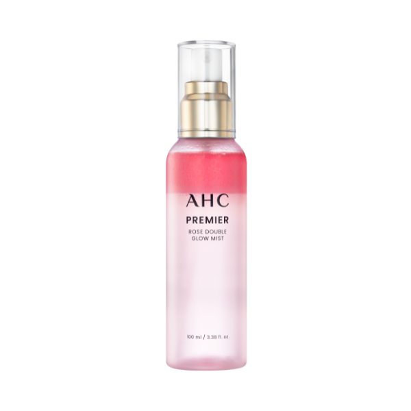 [AHC] 프리미어 로즈 더블 글로우 광채 미스트 100ml - 2in1 오일+에센스 듀얼 미스트