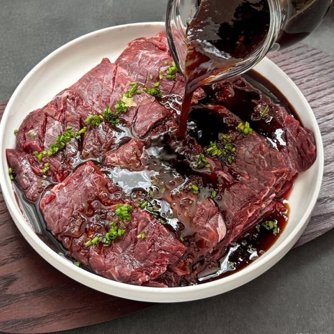 [귀빈정]과일숙성 양념소고기 안창살 토시살 600g