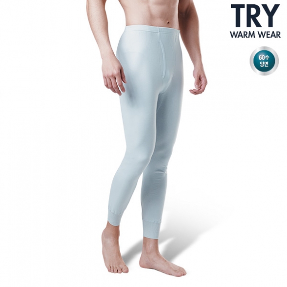 [트라이]뉴크린디럭스 순면 남성 겨울동내의 하의-회색