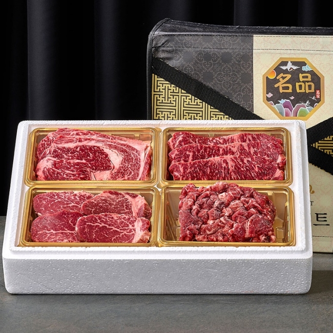 [청년농가]국내산 1등급 소고기 선물세트 1kg (구이용+국거리)