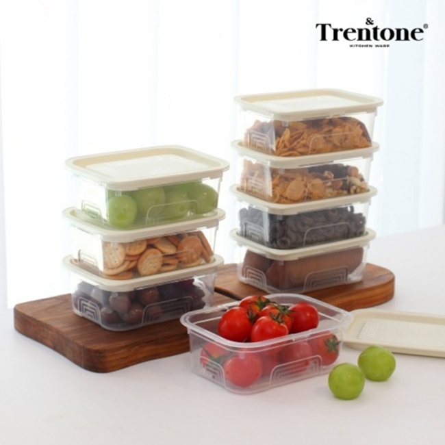[트렌톤]국내생산 냉장고 보관용기 400ml 밀폐용기 세트