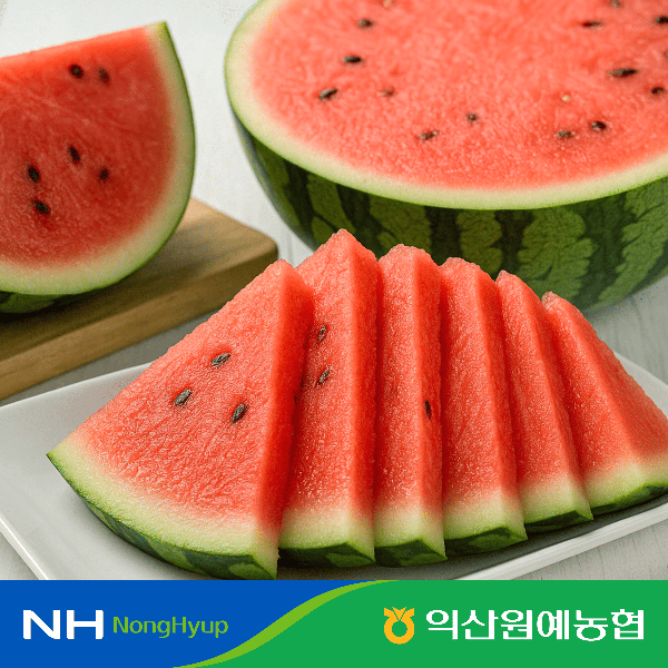 (농할) [익산원예농협] 12brix 고당도 수박 7kg 8kg 9kg