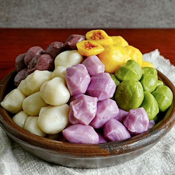 [리만월]40년전통 달콤한 깨소 오색송편 440g