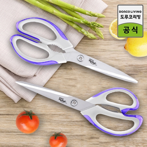도루코 마이셰프 프리미엄 인테리어 바이올렛 주방가위(1+1)
