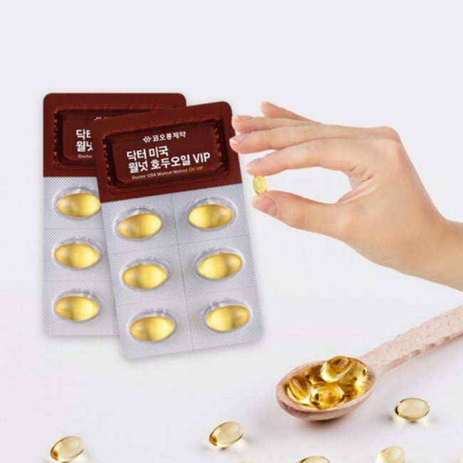 [코오롱제약] 닥터 미국 월넛 호두오일 VIP 500mgX120캡슐