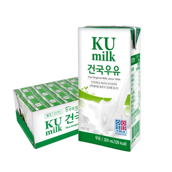 [건국우유] 멸균우유 200ml 24팩/ 48팩/ 72팩