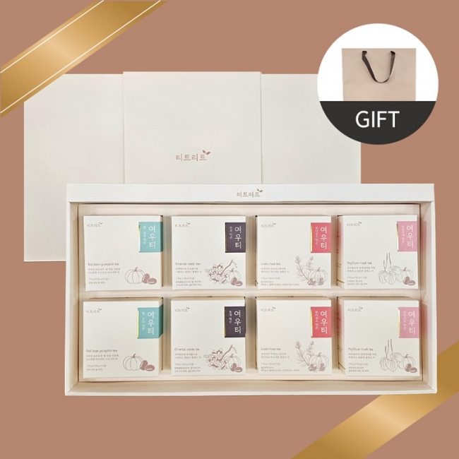 [티트리트]여우티 호박팥차 티백 4종 24티백 + 쇼핑백 (올리브영 히트상품)