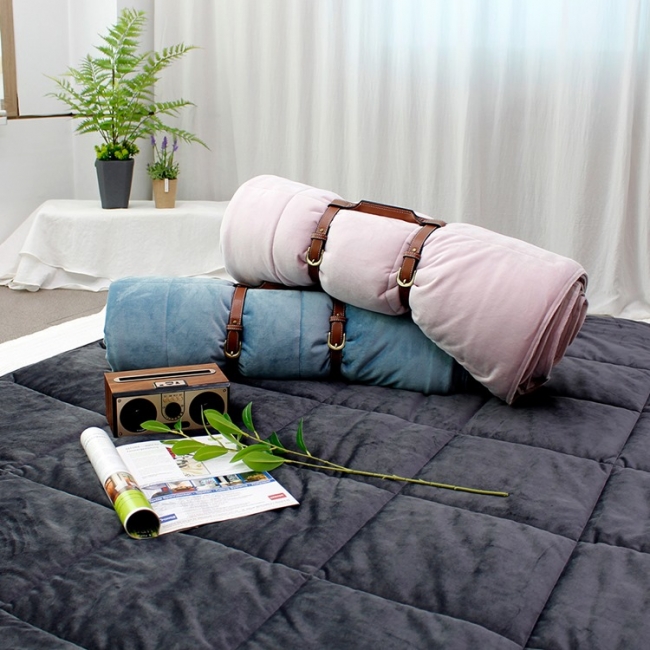 [솔루션]포그니 극세사 토퍼 차렵이불 S/Q