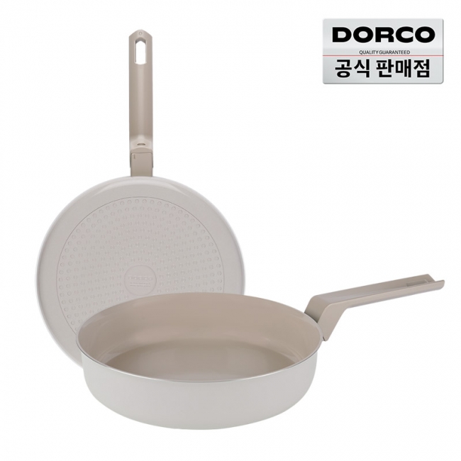 도루코 마린 IH 세라믹 프라이팬+궁중팬 세트