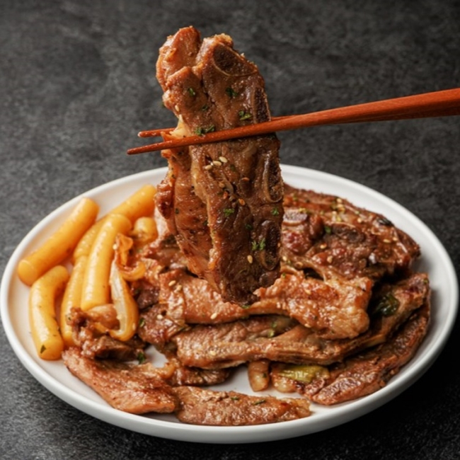 [에이징그라운드]24시간숙성 수제사과양념 LA돈갈비찜 1kg
