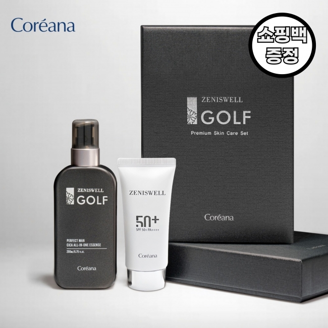 [코리아나] 제니스웰 골프 프리미엄 올인원 2종 세트(쇼핑백 포함)