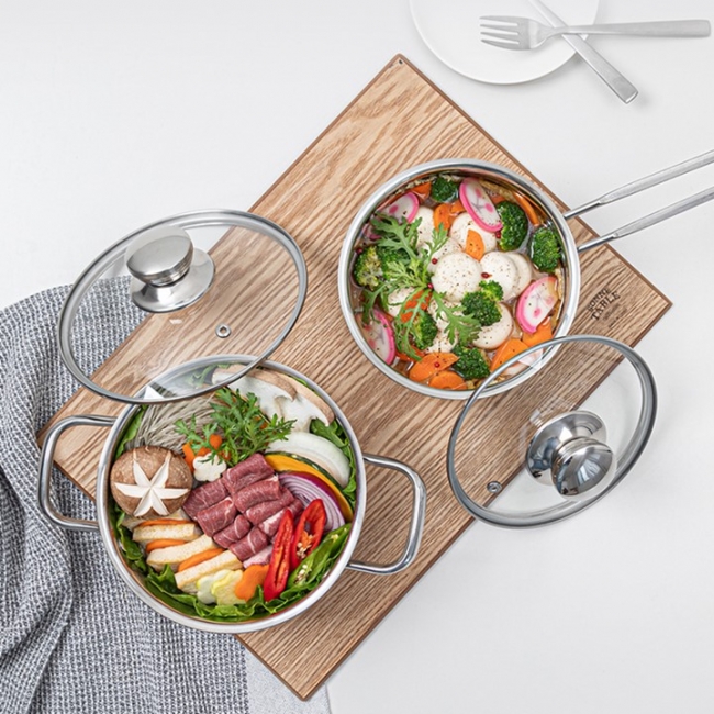 [라온까사]쿡마스터 냄비 2종세트 (16편수/20양수)