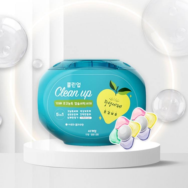 [클린업]클린업 5in1 10배 고농축 캡슐세탁세제 10g X 40캡슐