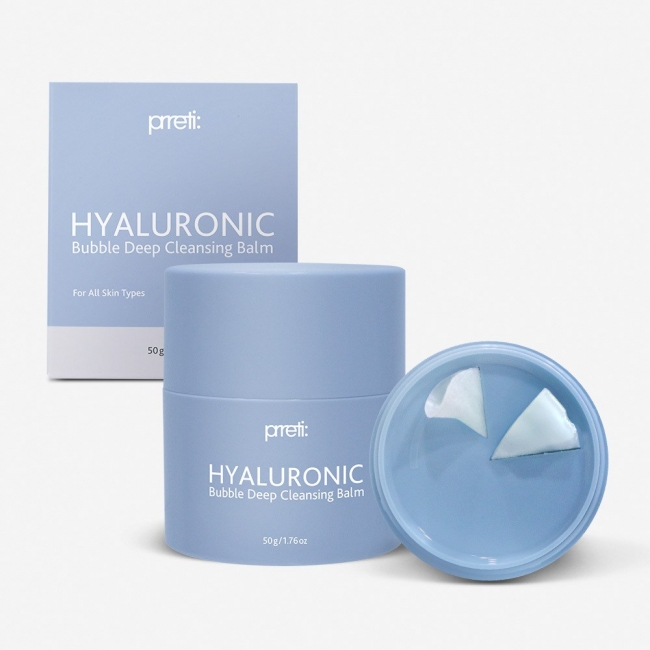 [프레티]히알루로닉 버블 딥 클렌징밤 50g 1+1