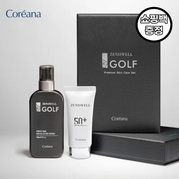 [코리아나] 제니스웰 골프 프리미엄 올인원 2종 세트(쇼핑백 포함)