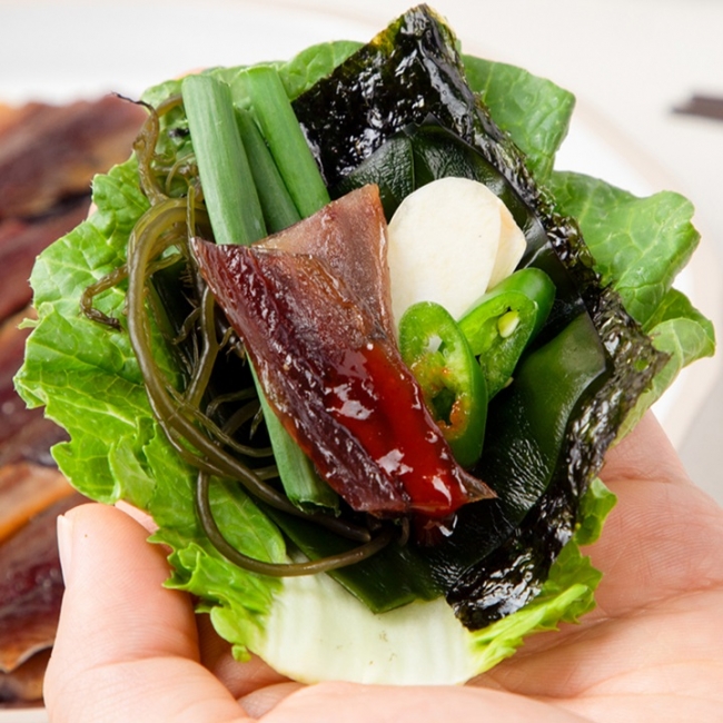 [청년농가]구룡포 제철 햇 땅콩과메기 야채세트