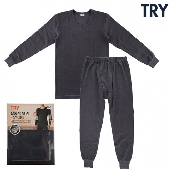 [트라이]보온 덧뎀 남성 동내의7호 상하세트