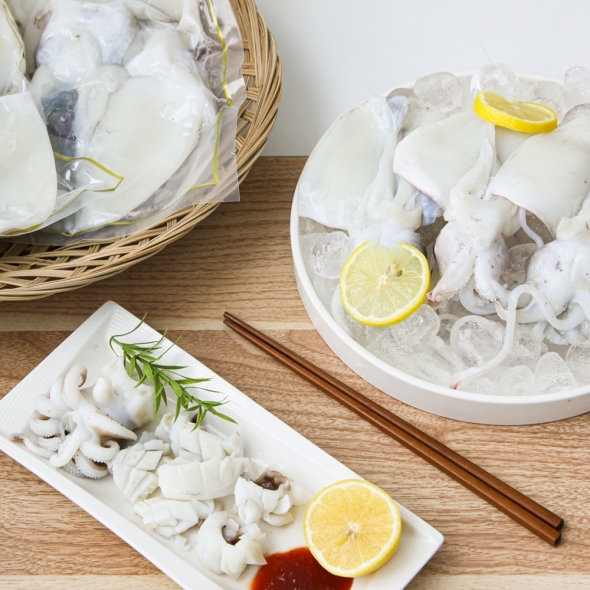 제주 손질 갑오징어 1kg (4-5미) (손질후 600g내외)