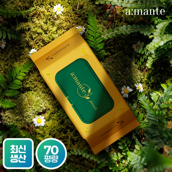 [아망떼][신제품 출시기념 SALE] 두꺼운 프리미엄 70평량 고평량 물티슈 72매 10/20팩