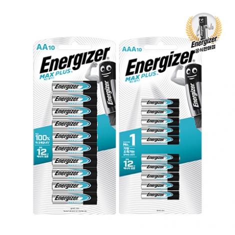 에너자이저 맥스플러스 건전지 AA10입+AAA10입