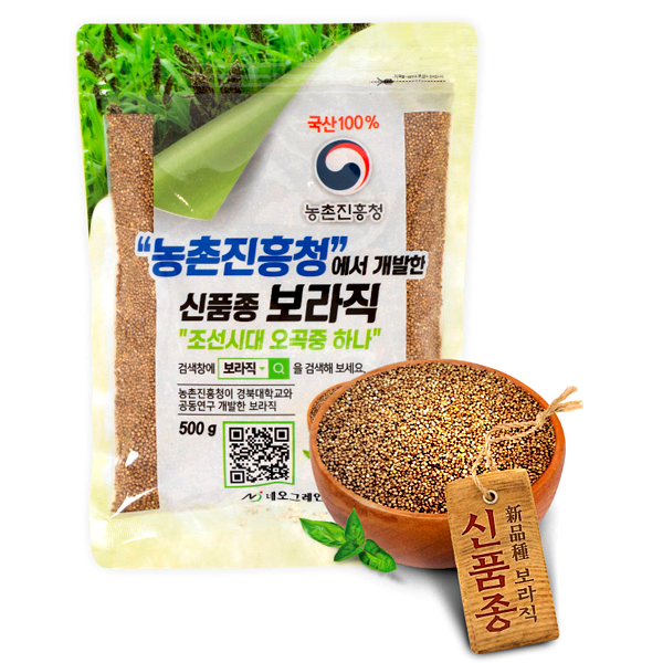 [국내산/신품종 기능성 잡곡] 보라직(국내산) 500g