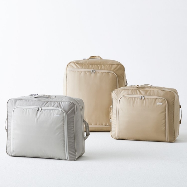 [라뽐므]나인백 프리미엄 압축파우치 가방 그레이 / 베이지 색상 택1